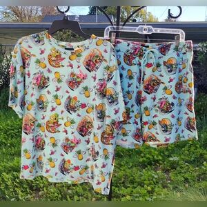 H&M Sponge Bob Print Men's Summer Short Set